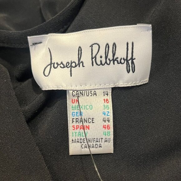 JOSEPH RIBKOFF Women's Black & White Patterned 2 Pc Long Sleeve Tank Top Set - Picture 8 of 11